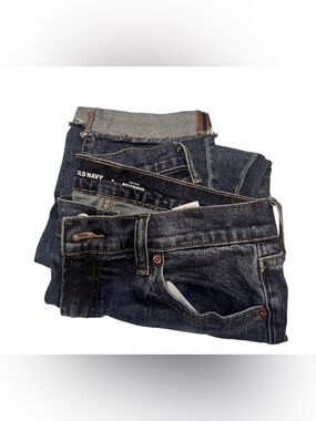 Old Navy capri Dark Indigo Relaxed Boyfriend Jeans